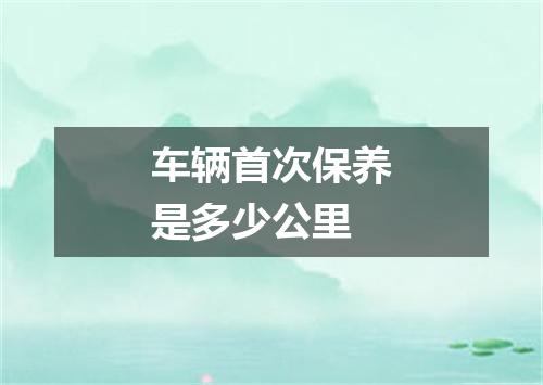 车辆首次保养是多少公里