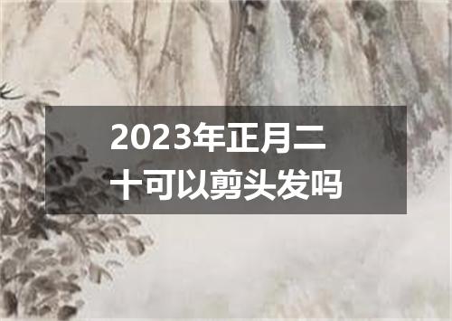 2023年正月二十可以剪头发吗