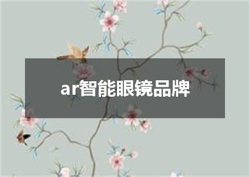 ar智能眼镜品牌