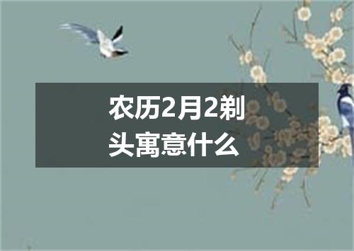 农历2月2剃头寓意什么