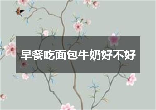 早餐吃面包牛奶好不好