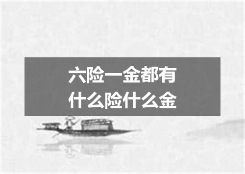 六险一金都有什么险什么金