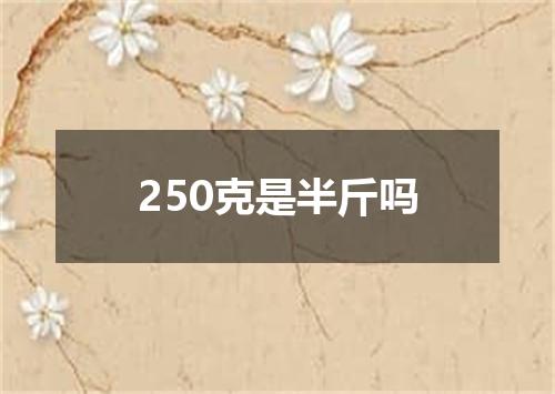 250克是半斤吗