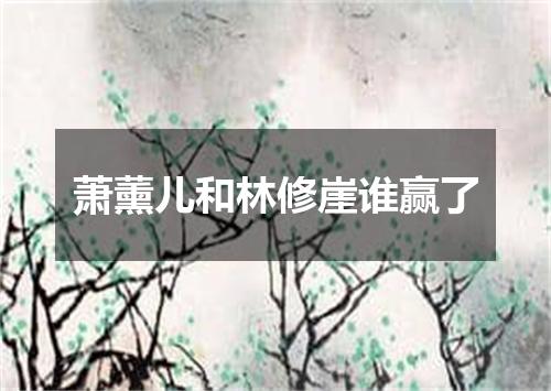 萧薰儿和林修崖谁赢了