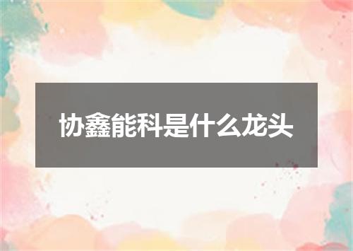 协鑫能科是什么龙头