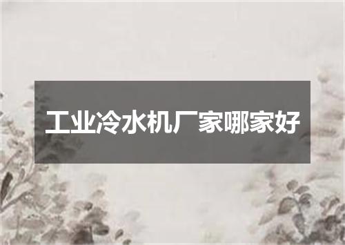工业冷水机厂家哪家好