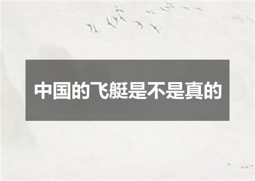 中国的飞艇是不是真的