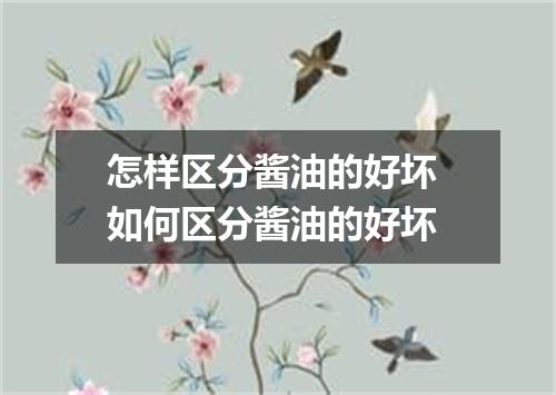 怎样区分酱油的好坏 如何区分酱油的好坏