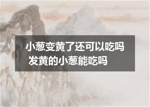 小葱变黄了还可以吃吗 发黄的小葱能吃吗