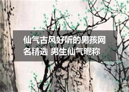 仙气古风好听的男孩网名精选 男生仙气昵称