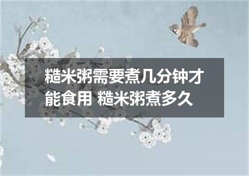 糙米粥需要煮几分钟才能食用 糙米粥煮多久