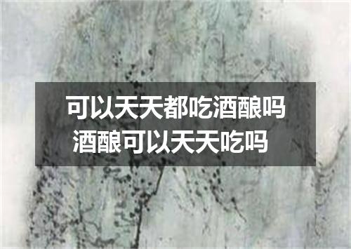 可以天天都吃酒酿吗 酒酿可以天天吃吗