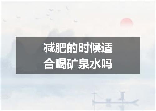 减肥的时候适合喝矿泉水吗