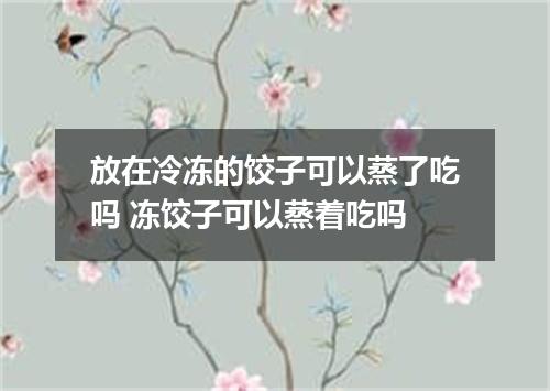 放在冷冻的饺子可以蒸了吃吗 冻饺子可以蒸着吃吗