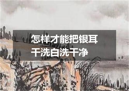 怎样才能把银耳干洗白洗干净