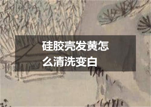 硅胶壳发黄怎么清洗变白