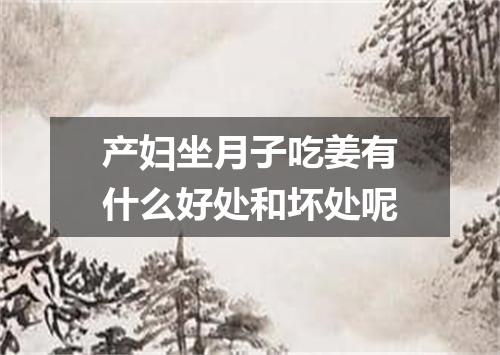产妇坐月子吃姜有什么好处和坏处呢