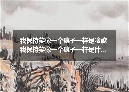 我保持笑像一个疯子一样是啥歌 我保持笑像一个疯子一样是什么歌