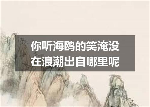 你听海鸥的笑淹没在浪潮出自哪里呢
