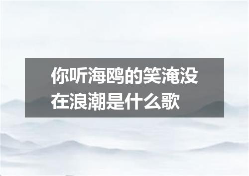 你听海鸥的笑淹没在浪潮是什么歌