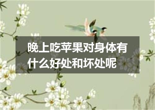 晚上吃苹果对身体有什么好处和坏处呢