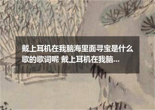 戴上耳机在我脑海里面寻宝是什么歌的歌词呢 戴上耳机在我脑海里面寻宝是什么歌