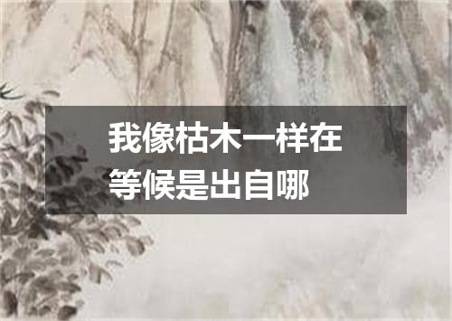 我像枯木一样在等候是出自哪