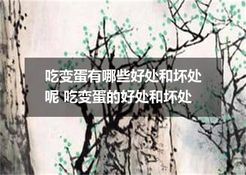 吃变蛋有哪些好处和坏处呢 吃变蛋的好处和坏处