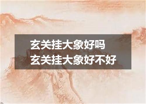 玄关挂大象好吗 玄关挂大象好不好