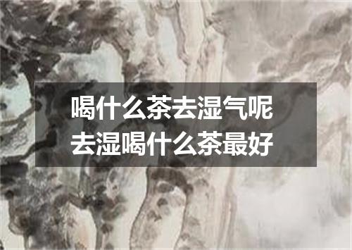 喝什么茶去湿气呢 去湿喝什么茶最好