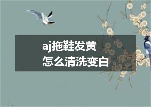 aj拖鞋发黄怎么清洗变白