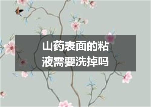 山药表面的粘液需要洗掉吗