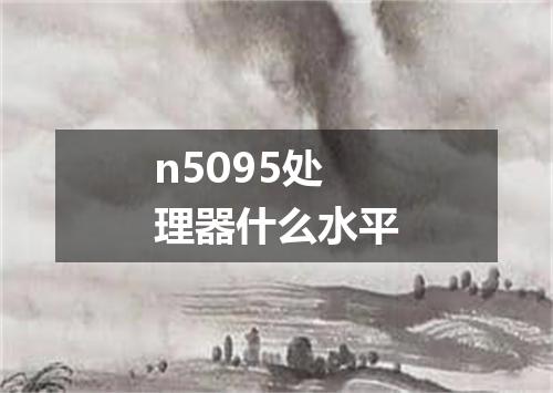 n5095处理器什么水平