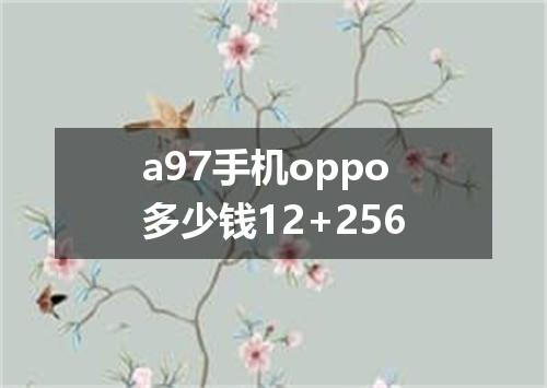a97手机oppo多少钱12+256
