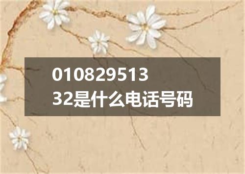 01082951332是什么电话号码