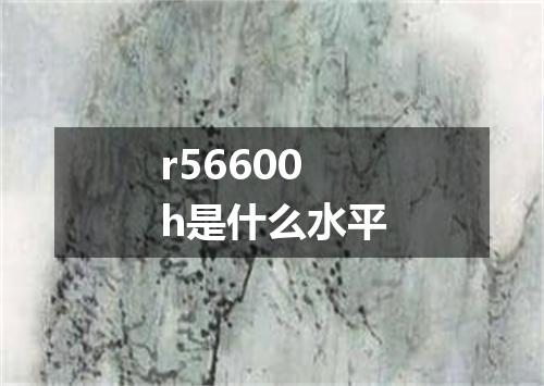 r56600h是什么水平