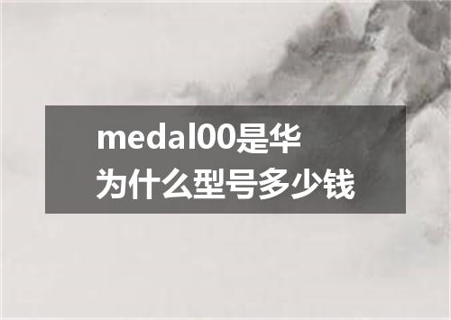 medal00是华为什么型号多少钱
