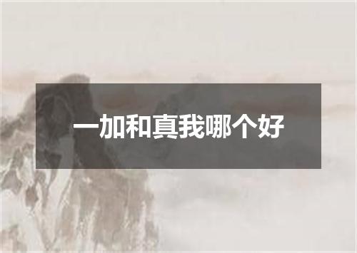 一加和真我哪个好