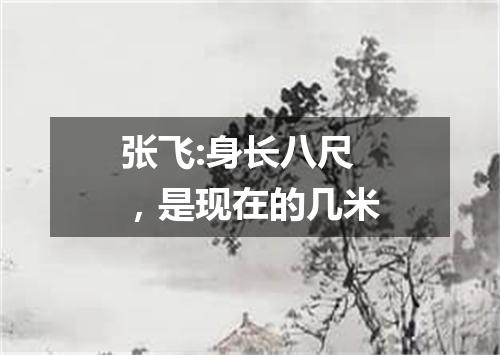 张飞:身长八尺，是现在的几米