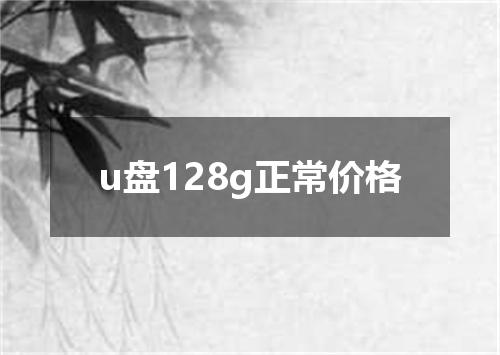u盘128g正常价格