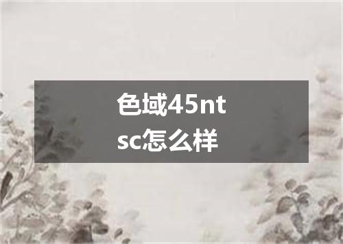 色域45ntsc怎么样