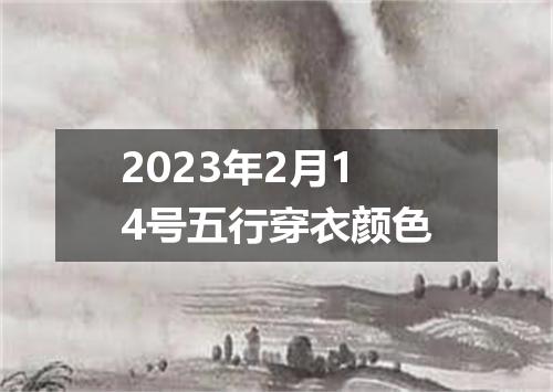 2023年2月14号五行穿衣颜色