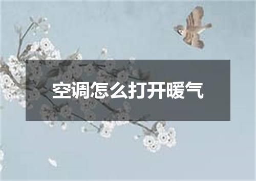 空调怎么打开暖气