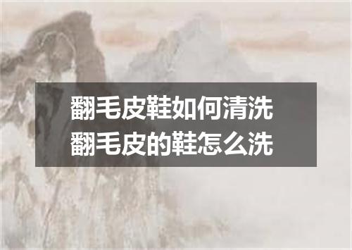 翻毛皮鞋如何清洗 翻毛皮的鞋怎么洗