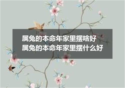 属兔的本命年家里摆啥好 属兔的本命年家里摆什么好