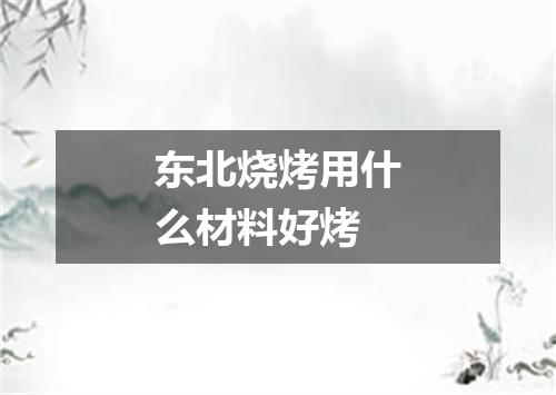 东北烧烤用什么材料好烤