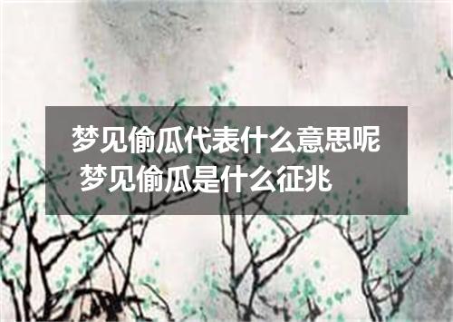 梦见偷瓜代表什么意思呢 梦见偷瓜是什么征兆