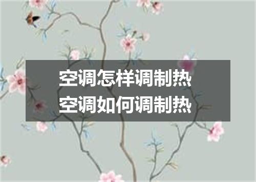 空调怎样调制热 空调如何调制热