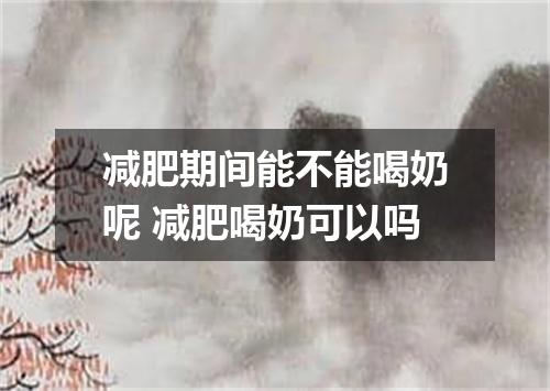 减肥期间能不能喝奶呢 减肥喝奶可以吗