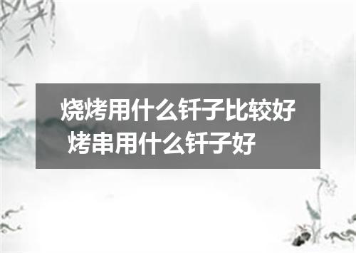 烧烤用什么钎子比较好 烤串用什么钎子好